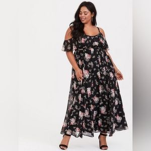 Torrid Cold Shoulder Maxi Dress
